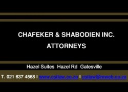 Chafeker Shabodien Inc