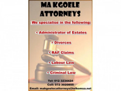 Law Firm in Gauteng: MA Kgoele Attorneys